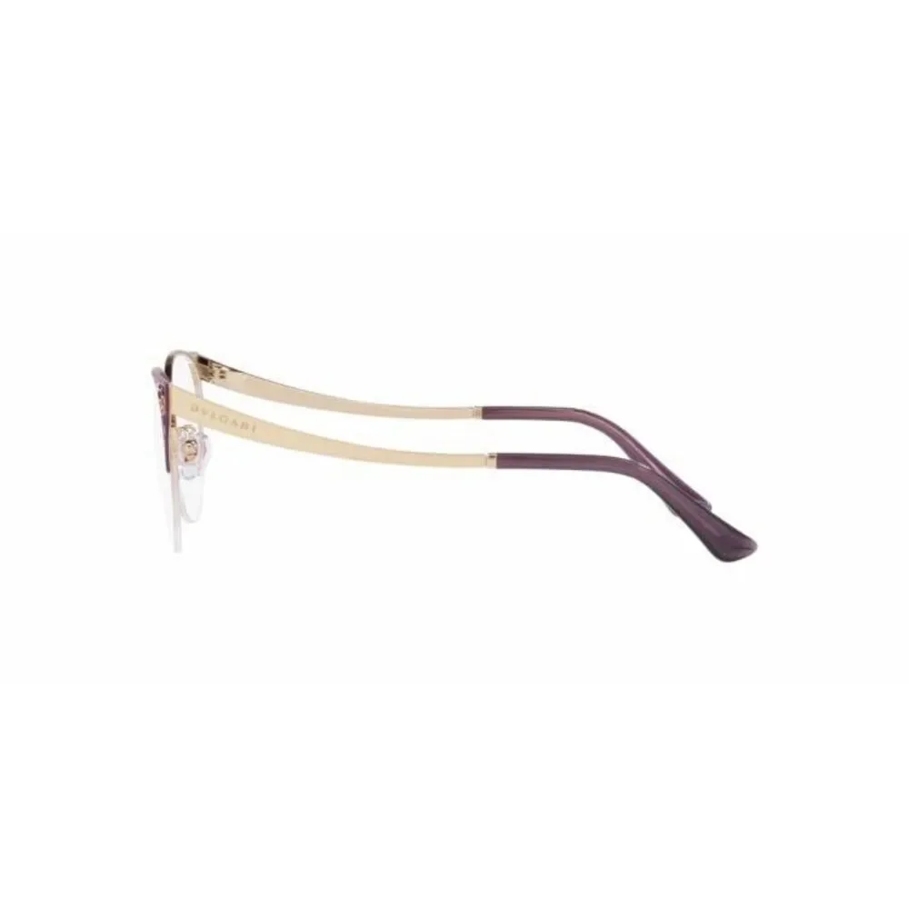 NWT Bvlgari BV2243 Purple Gold 53mm Eyeglasses